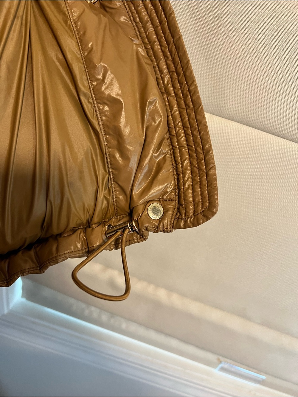 MICHAEL Michael Kors Camel Hooded Puffer Jacket Size S - Picture 9 of 9
